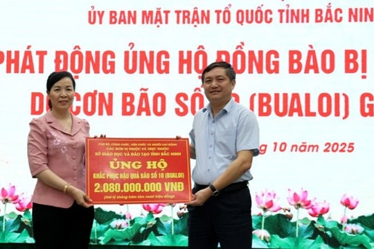 Bắc Ninh quyên góp hơn 5,7 tỷ đồng hỗ trợ đồng bào bị thiệt hại do bão số 10