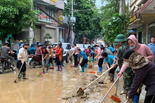 Cao Bằng: Gần 1.000 người ra quân tổng vệ sinh, khắc phục hậu quả sau bão số 11