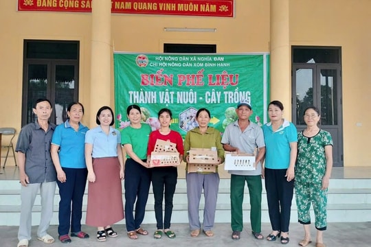 Biến phế liệu thành vật nuôi – cây trồng : Cách làm sáng tạo của Chi hội Nông dân xóm Bình Hạnh