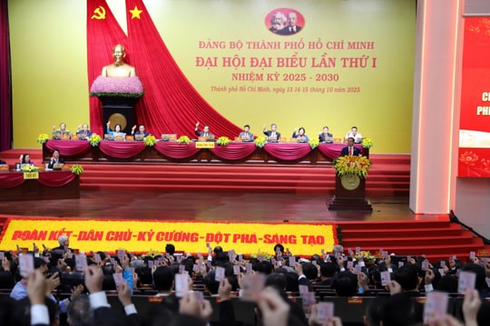 Đại hội Đại biểu Đảng bộ TP.HCM lần thứ I, nhiệm kỳ 2025-2030 khai mạc sáng nay