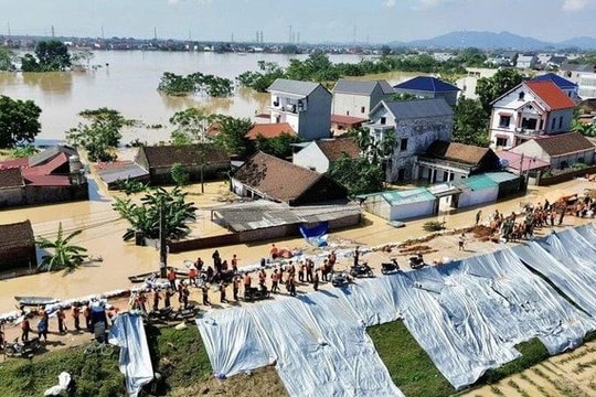 Bắc Ninh công bố tình huống khẩn cấp sự cố đê điều trên sông Cầu, sông Thương