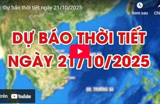 Dự báo thời tiết ngày 21/10/2025: Hà Nội ngày nắng, đêm không mưa