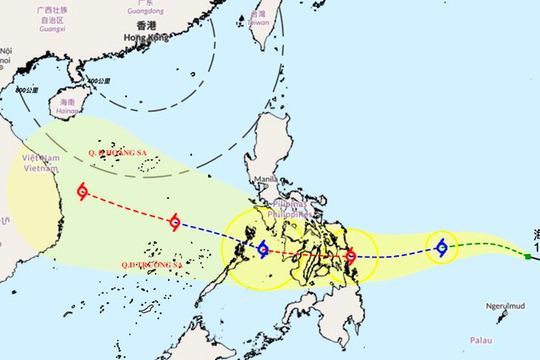 Bão số 13 có khả năng hình thành, miền Trung sẽ hứng chịu hai đợt mưa lớn