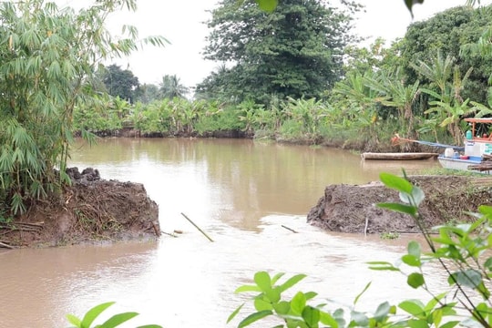 Cần Thơ: Vỡ đê bao do triều cường, nước sông Hậu “bao vây” nhà dân