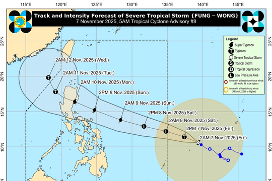 Philippines tiếp tục đối mặt với siêu bão Fung-Wong