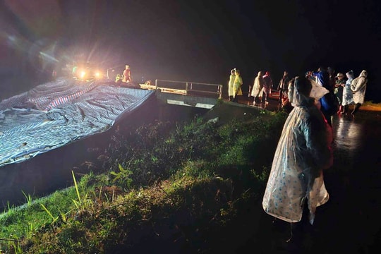 Nguy cơ vỡ đập thủy lợi, hàng chục hộ dân ở Lâm Đồng di dời khẩn cấp trong đêm