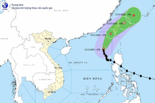 Bão số 14 Phượng Hoàng không di chuyển theo quy luật thông thường