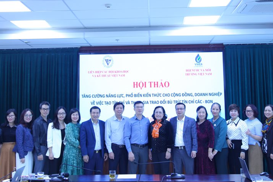 Hội thảo khoa học “Tăng cường năng lực, phổ biến kiến thức cho cộng đồng, doanh nghiệp về việc tạo tín chỉ và tham gia trao đổi bù trừ tín chỉ các-bon”
