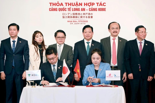Cảng quốc tế Long An và cảng Kobe ký kết MOU hợp tác chiến lược hướng tới chuỗi cung ứng xanh Việt Nam - Nhật Bản