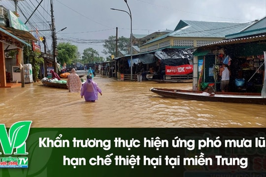 [VIDEO] Khẩn trương thực hiện ứng phó mưa lũ, hạn chế thiệt hại tại miền Trung