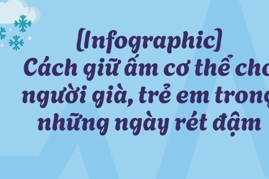 [Infographic] Cách giữ ấm cơ thể cho người già, trẻ em trong những ngày rét đậm