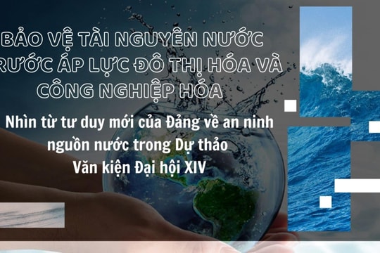 Bảo vệ tài nguyên nước trước áp lực đô thị hóa và công nghiệp hóa - Nhìn từ tư duy mới của Đảng về an ninh nguồn nước trong Dự thảo Văn kiện Đại hội XIV