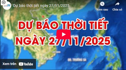 Dự báo thời tiết ngày 27/11/2025: Hà Nội ngày nắng, đêm trời rét