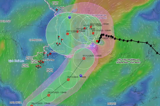 Thêm một áp thấp nhiệt đới xuất hiện gần biển Đông