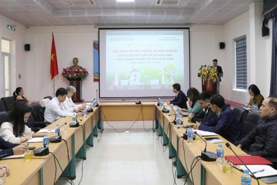 Ninh Bình khai giảng khóa đào tạo kiểm kê khí nhà kính cho doanh nghiệp