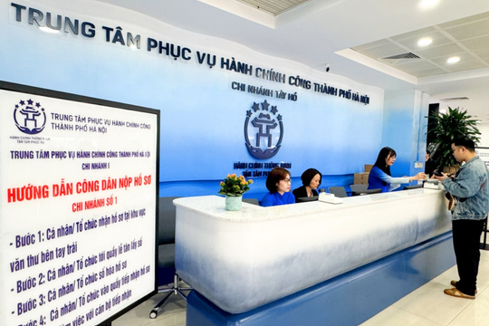Hà Nội chuyển 126 điểm phục vụ hành chính công xã, phường về Trung tâm Phục vụ hành chính công