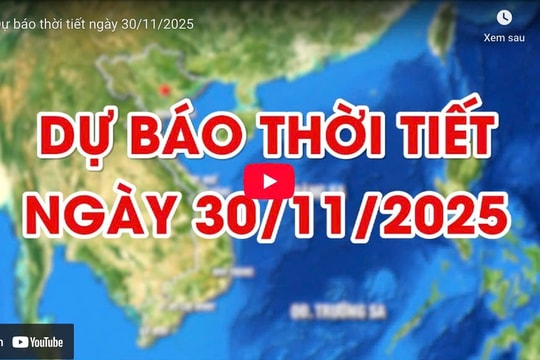 Dự báo thời tiết ngày 30/11/2025: Hà Nội ngày nắng, đêm và sáng trời rét