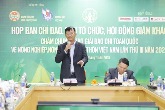 Giải báo chí toàn quốc về nông nghiệp, nông dân, nông thôn năm 2025 - Sân chơi lớn cho các nhà báo về “tam nông”