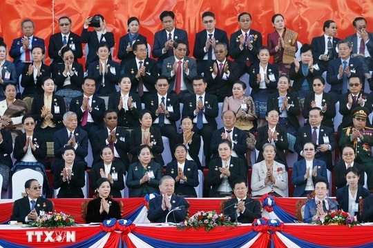 Tổng Bí thư Tô Lâm và Phu nhân dự Lễ kỷ niệm 50 năm Quốc khánh Lào