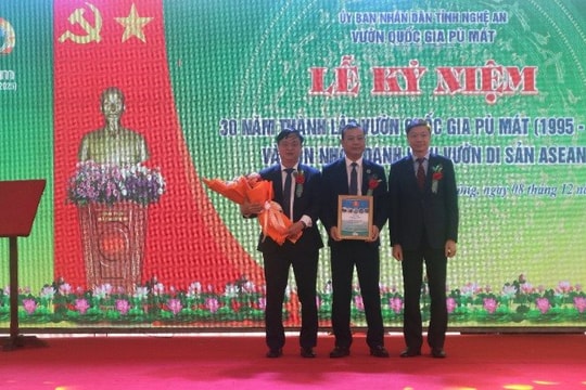 Vườn quốc gia Pù Mát chính thức trở thành Vườn di sản ASEAN