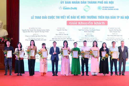 Tạp chí Môi trường và Cuộc sống đạt giải tại Cuộc thi viết “Bảo vệ môi trường trên địa bàn TP Hà Nội” lần thứ V