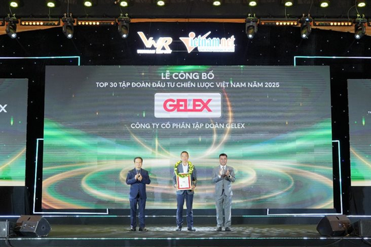 GELEX nổi bật tại bảng xếp hạng ALPHA30 Top 30 Tập đoàn Đầu tư Chiến lược Việt Nam năm 2025