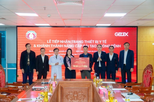 GELEX trao tặng trang thiết bị y tế và hỗ trợ nâng cấp phòng bệnh tại tỉnh Nghệ An
