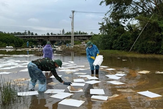 Khắc phục xong sự cố tràn dầu diesel tại Khu kinh tế Dung Quất