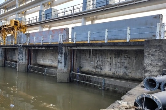 Chủ động vận hành hệ thống thủy lợi ứng phó triều cường rằm tháng 11