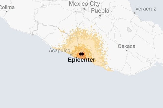 Động đất 6,5 độ gây thương vong tại miền Nam Mexico, nhiều công trình có nguy cơ sụp đổ