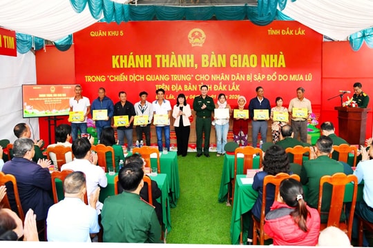 Quân khu 5 hoàn thành toàn bộ số nhà cần sửa chữa thuộc 'Chiến dịch Quang Trung'