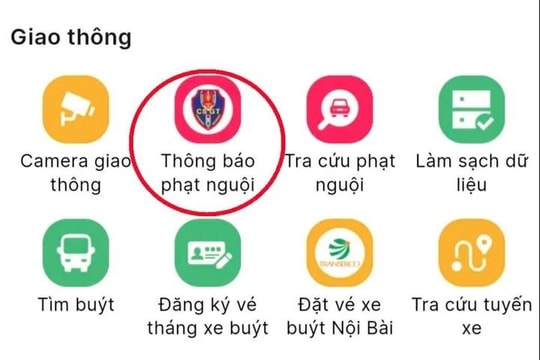 Người dân có thể xem phạt nguội qua ứng dụng iHanoi