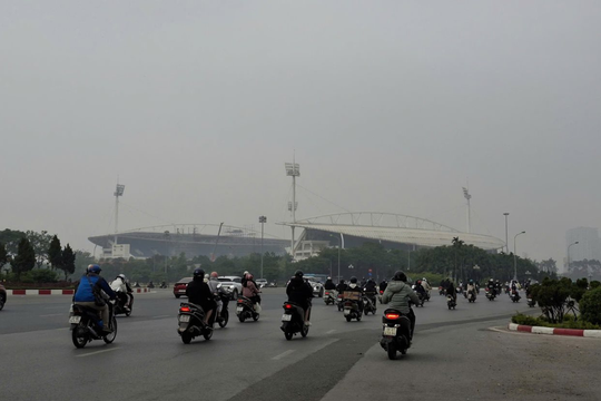 Sáng 12/1, chất lượng không khí Hà Nội chạm ngưỡng báo động đỏ