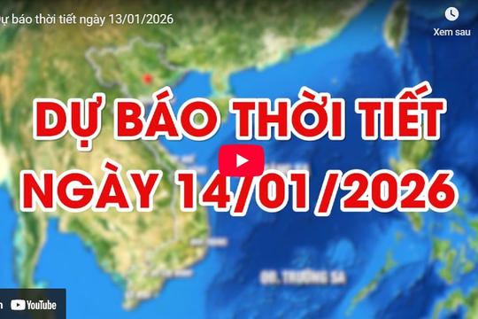 Dự báo thời tiết ngày 14/01/2026: Trời rét, đêm không mưa