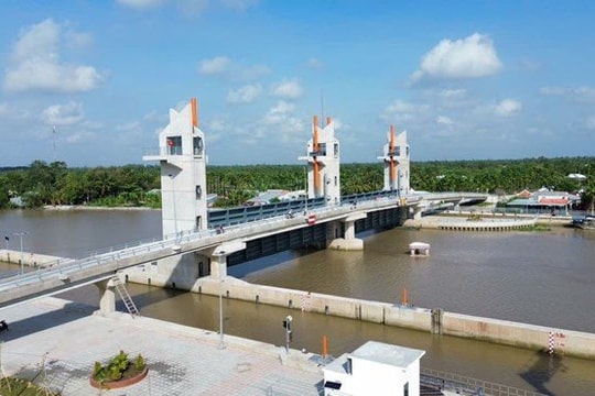 Xâm nhập mặn ĐBSCL giảm, thuận lợi tích trữ nước đầu mùa khô