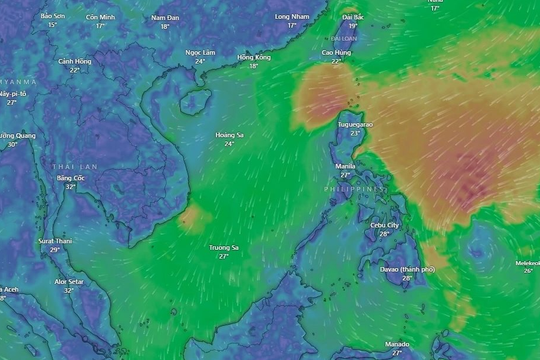 Áp thấp nhiệt đới ngoài khơi Philippines sắp mạnh lên thành bão, khó vào Biển Đông