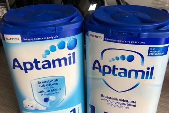 Cảnh báo ngừng sử dụng sữa Aptamil Infant Formula 800g do nhiễm độc tố