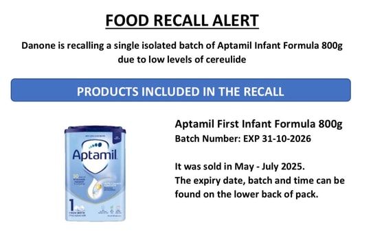 Bộ Y tế yêu cầu ngừng kinh doanh 5 sản phẩm sữa nghi nhiễm độc tố