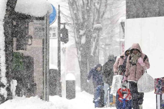 Tuyết rơi dày gây tê liệt giao thông tại nhiều khu vực ở Hàn Quốc