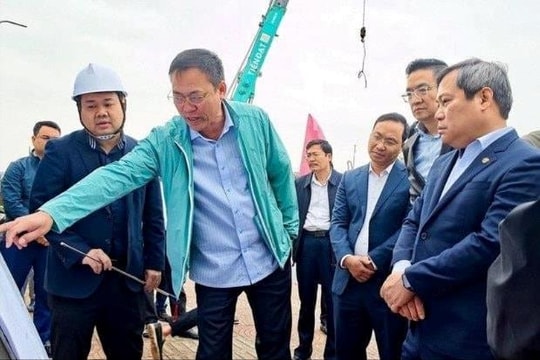 Chủ tịch UBND thành phố Hà Nội kiểm tra tiến độ các dự án chống ngập trọng điểm