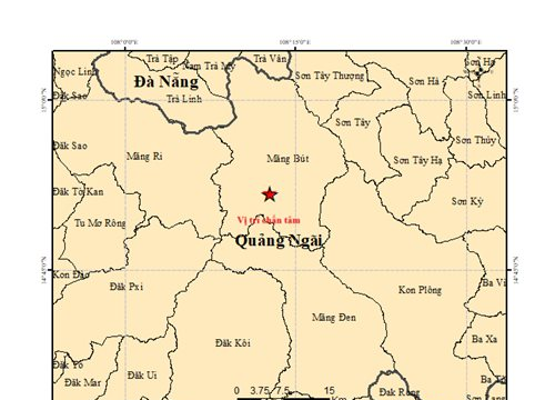 Quảng Ngãi liên tiếp xảy ra 6 trận động đất tại xã Măng Đen