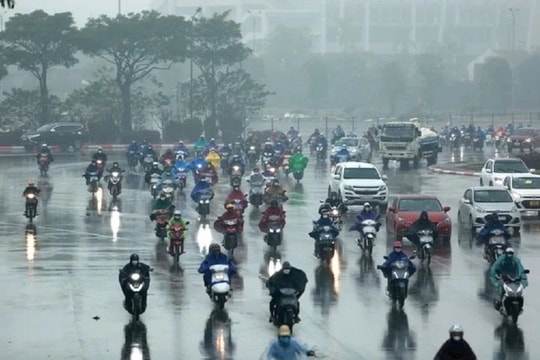 Miền Bắc mưa dông kéo dài đến hết 26/2, nhiều nơi có nguy cơ mưa to trên 70mm