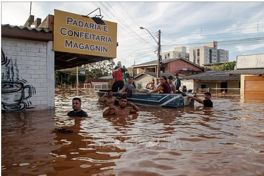 Brazil ban bố tình trạng thảm họa thiên tai do mưa lũ nghiêm trọng