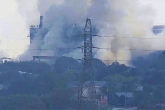 Lào Cai quan trắc 5 điểm không khí sau sự cố nổ bồn tinh chế phốt pho vàng