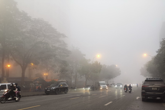 Sương mù còn kéo dài ở Bắc Bộ và Bắc Trung Bộ