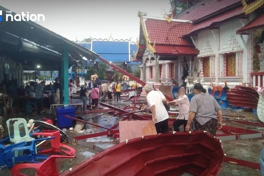 Thái Lan cảnh báo mưa giông, gió lốc tại 44 tỉnh