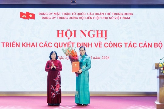 Bà Lê Thị Thủy được chỉ định tham gia BCH, Ban Thường vụ Đảng ủy Mặt trận MTTQ, các đoàn thể Trung ương