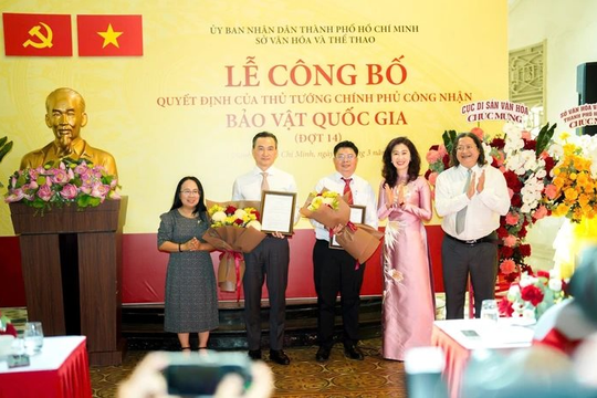 TP.HCM có thêm 2 hiện vật được công nhận Bảo vật quốc gia