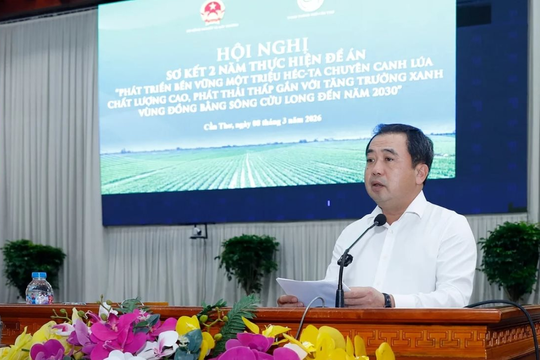 Tăng tốc triển khai đề án 1 triệu ha lúa chất lượng cao, phát thải thấp