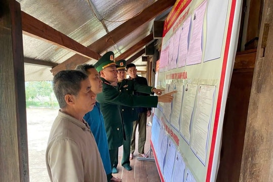 Thanh Hóa: Đồn Biên phòng Yên Khương đẩy mạnh tuyên truyền bầu cử